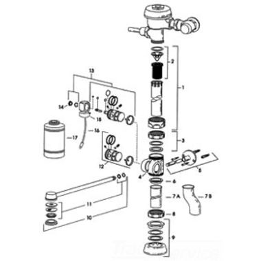 Click here to see Sloan 3309048 Sloan DV-1005-A Deoseptic Conversion Kit for Bed Pan Washer Diverters (3309048)
