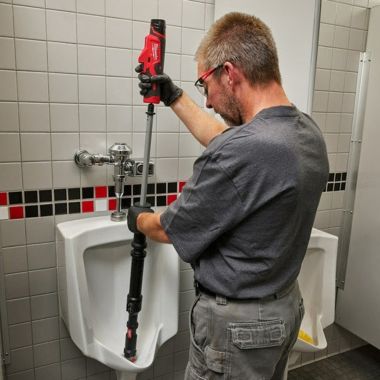 Click here to see Milwaukee 3574-21 Milwaukee M12 TrapSnake Cordless Urinal Auger, 4 ft Drain Cleaning Kit - 3574-21