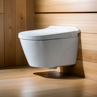 Click here to see  STV7216 Trone Wall-Hung Hung Smart Bidet Toilet Combo with Heated Seat, Night Light, Auto-Flush, 1.6/1.1 GPF, White - STV7216