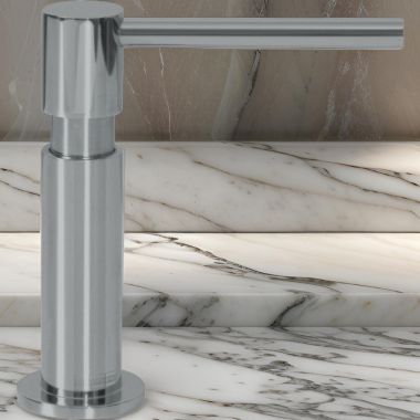 Click here to see Franke UNI-SD-CHR Franke Planar 8 Soap/Lotion Dispenser, Top Refill, Deck Mount, 11.5 Oz, Chrome - UNI-SD-CHR (119.0068.281) 