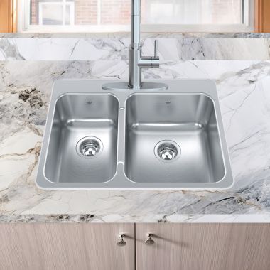 Click here to see Franke QCLA2027L-8-1N Franke Steel Queen 27-1/4