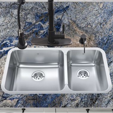 Click here to see Franke QCUA1933R-8N Franke Steel Queen 33