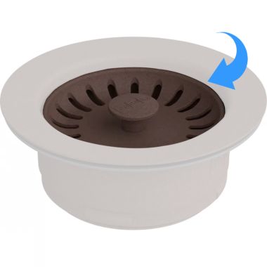 Click here to see Franke WD-900-MOC-BASKET Franke Colorline Basket Strainer Replacement for Disposer Flange, Mocha - WD-900-MOC-BASKET