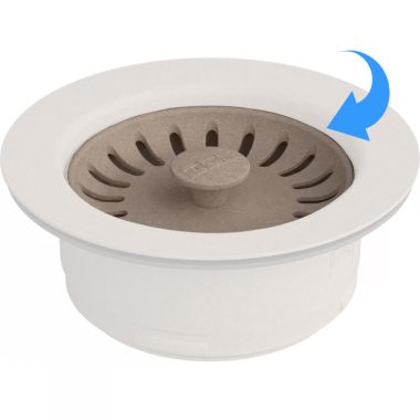 Click here to see Franke WD-900-OYS-BASKET Franke Colorline Basket Strainer Replacement for Disposer Flange, Oyster - WD-900-OYS-BASKET