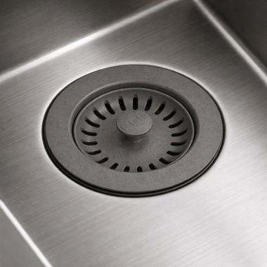 Click here to see Franke WD-900-SHG-BASKET Franke Colorline Basket Strainer Replacement for Disposer Flange, Stone Grey - WD-900-SHG-BASKET