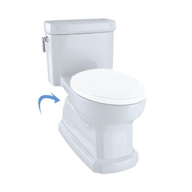 Click here to see Toto CST974CEFGAT40#01 TOTO Guinevere One-Piece Elongated Toilet, 1.28 GPM, TORNADO FLUSH, CEFIONTECT, Cotton White - CST974CEFGAT40#01