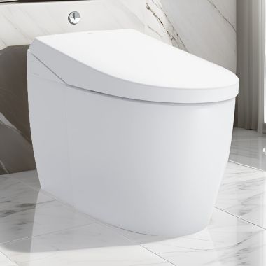 Click here to see Toto MS8551CUMFG#01 TOTO Neorest AS Electronic Toilet Bidet Combo, Elongated, Universal Height, Dual Flush, 1.0 and 0.8 GPF, Cotton White - MS8551CUMFG#01