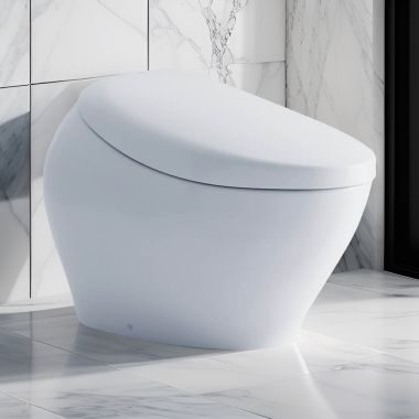Click here to see Toto MS902CUMFG#01 TOTO Neorest NX1 Smart Toilet with WASHLET Bidet Seat, 1.0/0.8 GPF, Premist, TORNADO Flush, EWATER+, Cotton White -  MS902CUMFG#01