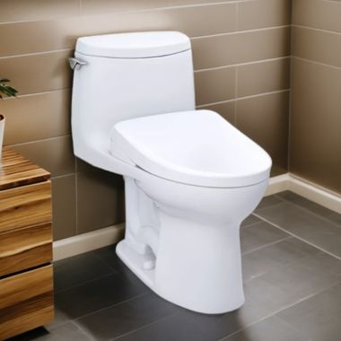 Click here to see Toto MW6044736CUFG#01 TOTO UltraMax II 1G WASHLET+ One-Piece Toilet with S7A Bidet Seat, Auto-Open/Close, 1.0 GPF, Cotton White - MW6044736CUFG#01