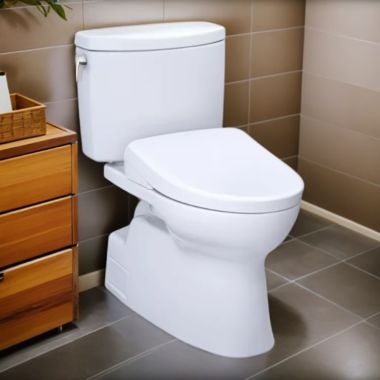 Click here to see Toto MW4744736CUFGA#01 TOTO Vespin II 1G WASHLET+ Two-Piece Toilet with S7A Bidet Seat, Auto-Open/Close, 1.0 GPF, Auto-Flush, Cotton White - MW4744736CUFGA#01