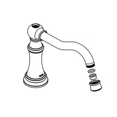 Click here to see Moen 154291BL Moen Weymouth Matte Black Roman Diverter Tub Spout - 154291BL