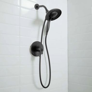 Click here to see Delta T17235-BL-I Delta Saylor Monitor 17 Series Shower Trim with Lever Volume Control Handle, ADA, 1.75 GPM, Matte Black - T17235-BL-I