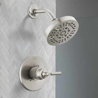 Click here to see Delta T14235-SS Delta Saylor Monitor 14 Series Shower Only Trim, Touch-Clean, ADA, 1.75 GPM, Stainless - T14235-SS