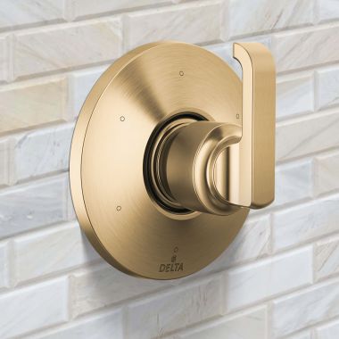 Click here to see Delta T11989-CZ-PR Delta Tertra Six-Function Diverter Trim, ADA, Lumicoat Champagne Bronze - T11989-CZ-PR