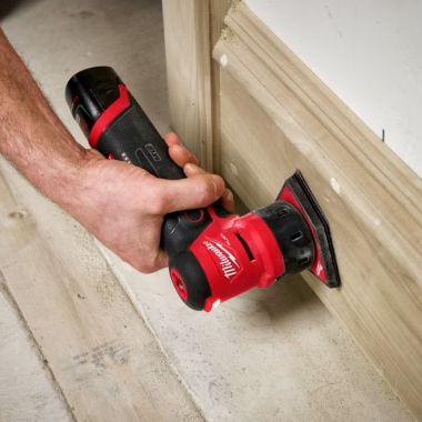 Click here to see Milwaukee 2531-20 Milwaukee M12 FUEL 12-Volt Lithium-Ion Brushless Cordless Orbital Detail Sander with (9) Mesh Sanding Sheets, (1) Pad Saver, (1) Sponge Interface Pad, and Hex Wrench - 2531-20 
