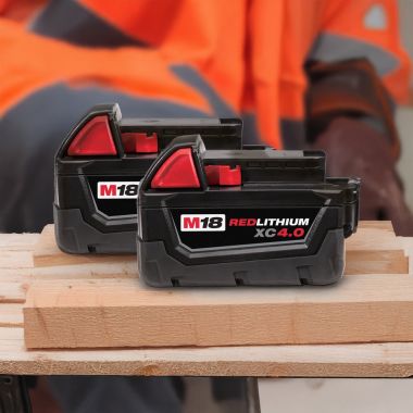 Click here to see Milwaukee 48-11-1842CF Milwaukee 2-Pack M18 REDLITHIUM XC4.0 Extended Capacity Battery - 48-11-1842CF