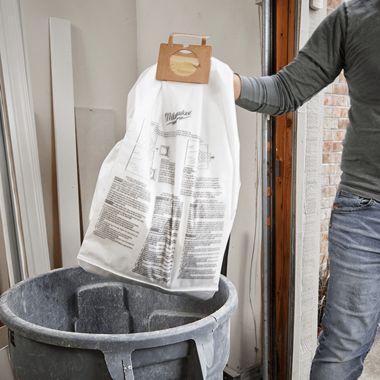 Click here to see Milwaukee 49-90-1989 Milwaukee 5-Pack 9 Gallon Fleece Dust Bag - 49-90-1989