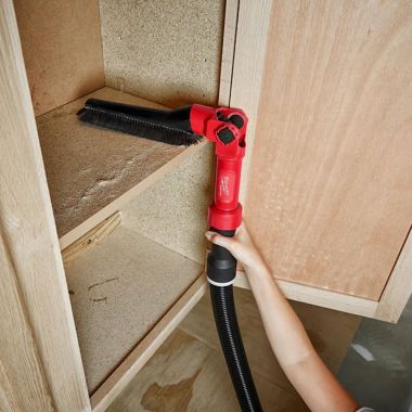 Click here to see Milwaukee 49-90-2027 Milwaukee AIR-TIP Low-Profile Pivoting Brush Tool Wet/Dry Vacuum Attachment - 49-90-2027