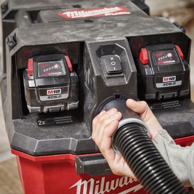 Click here to see Milwaukee 0921-20 Milwaukee M18 FUEL Dual Battery Wet/Dry Vacuum Motor Head - 0921-20