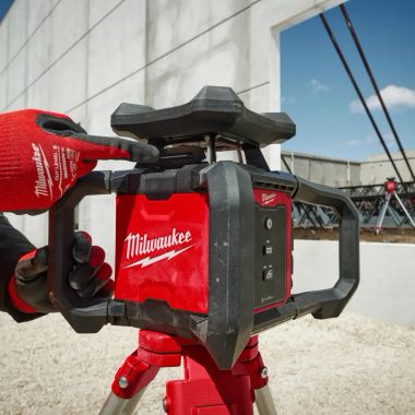 Click here to see Milwaukee 3701-21 Milwaukee M18 Red Exterior Rotary Laser Level Kit with Receiver - 3701-21