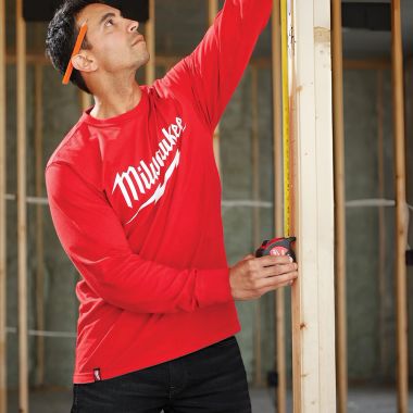 Click here to see Milwaukee 608R-2X Milwaukee GRIDIRON 2XL Men's Red Heavy-Duty Long-Sleeve T-Shirt - 608R-2X 