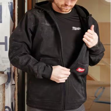 Click here to see Milwaukee 312B-3X Milwaukee Men's 3XL Black FREEFLEX Softshell Hooded Jacket - 312B-3X