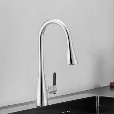 Click here to see Moen FS7235 Moen Sinema Chrome Single-Handle High-Arc Pulldown Kitchen Faucet with 3-Water Filter Function Spray Wand, WaterSense, PowerClean, ADA-Compliant, 1.5 GPM - FS7235