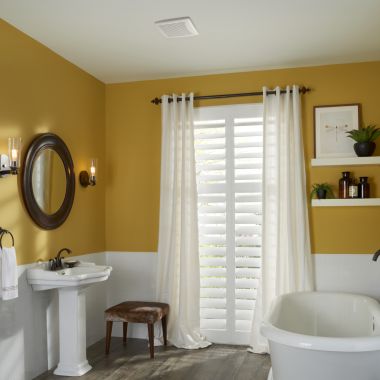 Click here to see Broan E070 Broan-NuTone Economy Series Ceiling/Wall Ventilation Fan Finish Pack, 4.0 Sones, 70 CFM - E070