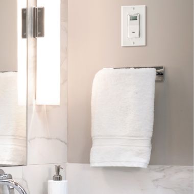 Click here to see Broan P82W Broan-NuTone Wall Control with Sensaire Humidity Sensing, Four Pack - P82W