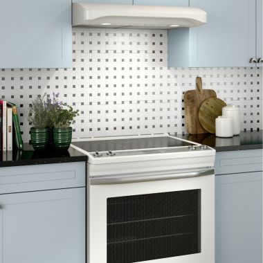 Click here to see Broan ALT136WW Broan-NuTone Alta 1 Series 36-inch Convertible Under-Cabinet Range Hood, White - ALT136WW