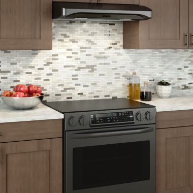 Click here to see Broan ALT230BLS Broan-NuTone Alta 2 Series 30-inch Convertible Under-Cabinet Range Hood, Black Stainless Steel - ALT230BLS