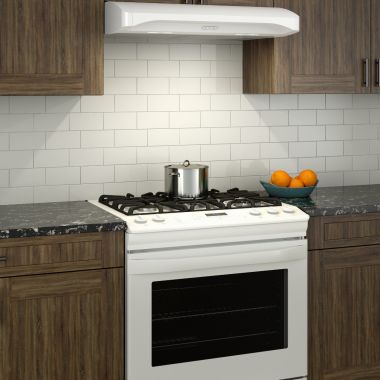 Click here to see Broan ALT230WW Broan-NuTone Alta 2 Series 30-inch Convertible Under-Cabinet Range Hood, White - ALT230WW