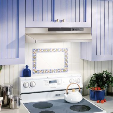 Click here to see Broan BUEZ330SS Broan-NuTone 30-Inch Convertible Under-Cabinet Range Hood With Easy Install System, 260 CFM, Stainless Steel - BUEZ330SS