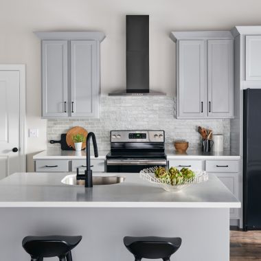 Click here to see Broan BWS1304BLS Broan-NuTone 30-Inch Convertible Wall-Mount Low Profile Pyramidal Chimney Range Hood, 450 CFM, Black Stainless Steel - BWS1304BLS