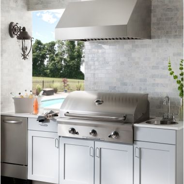 Click here to see Broan EPD6142SS Broan-NuTone 42-Inch Pro-Style Outdoor Range Hood, 1290 CFM, Stainless Steel - EPD6142SS