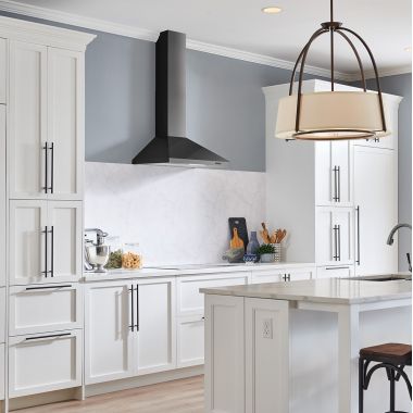 Click here to see Broan EW4830BLS Broan-NuTone Elite 30-Inch Pyramidal Chimney Range Hood, 460 CFM, Black Stainless Steel - EW4830BLS