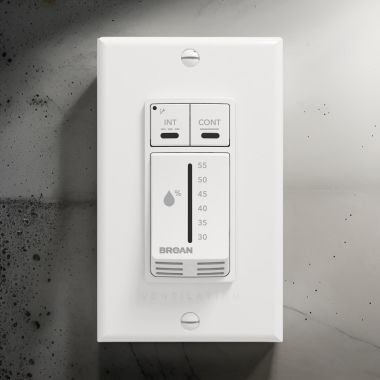Click here to see Broan VTDEHUMW Broan-NuTone AI Series Dehumidistat Control - VTDEHUMW