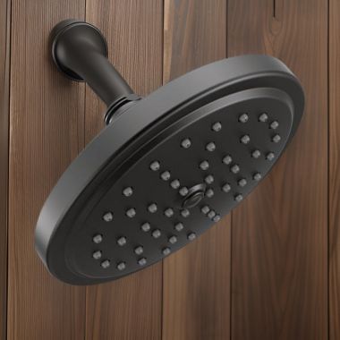 Click here to see  S176EP15BL Moen Single-Function Round Raincan Showerhead with Immersion Technology, Eco-Performance, 1.5 GPM, Matte Black - S176EP15BL