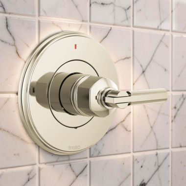 Click here to see Brizo T60P076-PNLHP Brizo Invari Pressure Balance Single-Handle Valve Trim, Less Handle, Brilliance Polished Nickel - T60P076-PGLHP