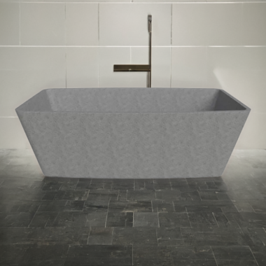 Click here to see Alfi ABCO71TUB ALFI Gray Matte Solid Concrete 71in Freestanding Rectangular Bathtub with Center Drain - ABCO71TUB