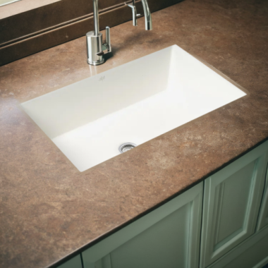 Click here to see Alfi ABF3018UD-W ALFI White Fireclay 30in x 18in Undermount/Drop-In Single Bowl Kitchen Sink With Center Drain - ABF3018UD-W