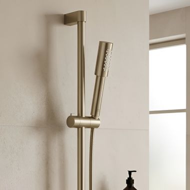 Click here to see  26866EN0 GROHE Sena 1-Spray Stick Metal Handshower, 1.75 GPM, Brushed Nickel InfinityFinish - 26866EN0