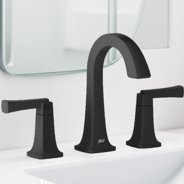 Click here to see  7353801.243 American Standard Townsend Two-Handle Widespread Bathroom Faucet w/ Pop-Up, 1.2 GPM, Matte Black - 7353801.243
