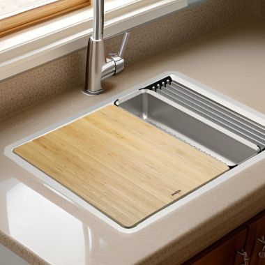 Click here to see Moen GA776 Moen Luxe Chef Workstation System Cutting Board, White Oak Wood - GA776