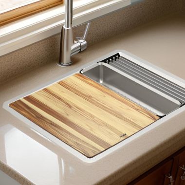 Click here to see Moen GA781 Moen Luxe Chef Workstation System Cutting Board, Acacia Wood - GA781