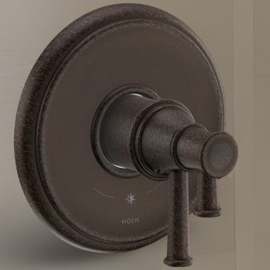 Click here to see Moen UT4311ORB Moen Belfield Two-Handle Valve Only Trim w/ Flow Control and Temperature Adjust, Lever Handle, M-Core 4, Thermostatic Cartridge, Oil Rubbed Bronze - UT4311ORB