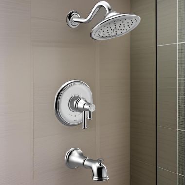 Click here to see Moen UT4313EP Moen Belfield Tub/Shower Faucet with Two-Handle Flow Control and Temperature Adjust Valve Trim, Lever Handles, M-Core 4, Thermostatic Cartridge, Chrome - UT4313EP