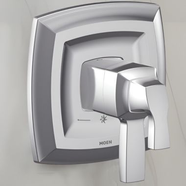 Click here to see Moen UT4691 Moen Voss Valve Only Trim w/ Flow Control and Temperature Adjust, Lever Handle, M-Core 4, Thermostatic Cartridge, Chrome - UT4691