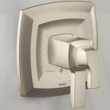 Click here to see Moen UT4691BN Moen Voss Valve Only Trim w/ Flow Control and Temperature Adjust, Lever Handle, M-Core 4, Thermostatic Cartridge, Brushed Nickel - UT4691BN