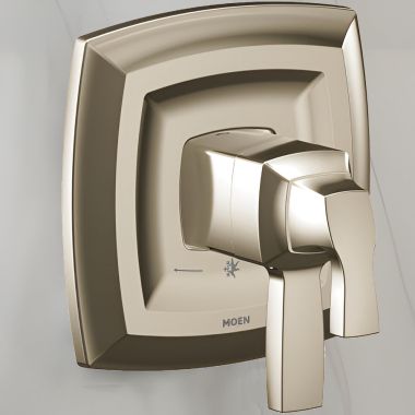 Click here to see Moen UT4691NL Moen Voss Valve Only Trim w/ Flow Control and Temperature Adjust, Lever Handle, M-Core 4, Thermostatic Cartridge, Polished Nickel - UT4691NL